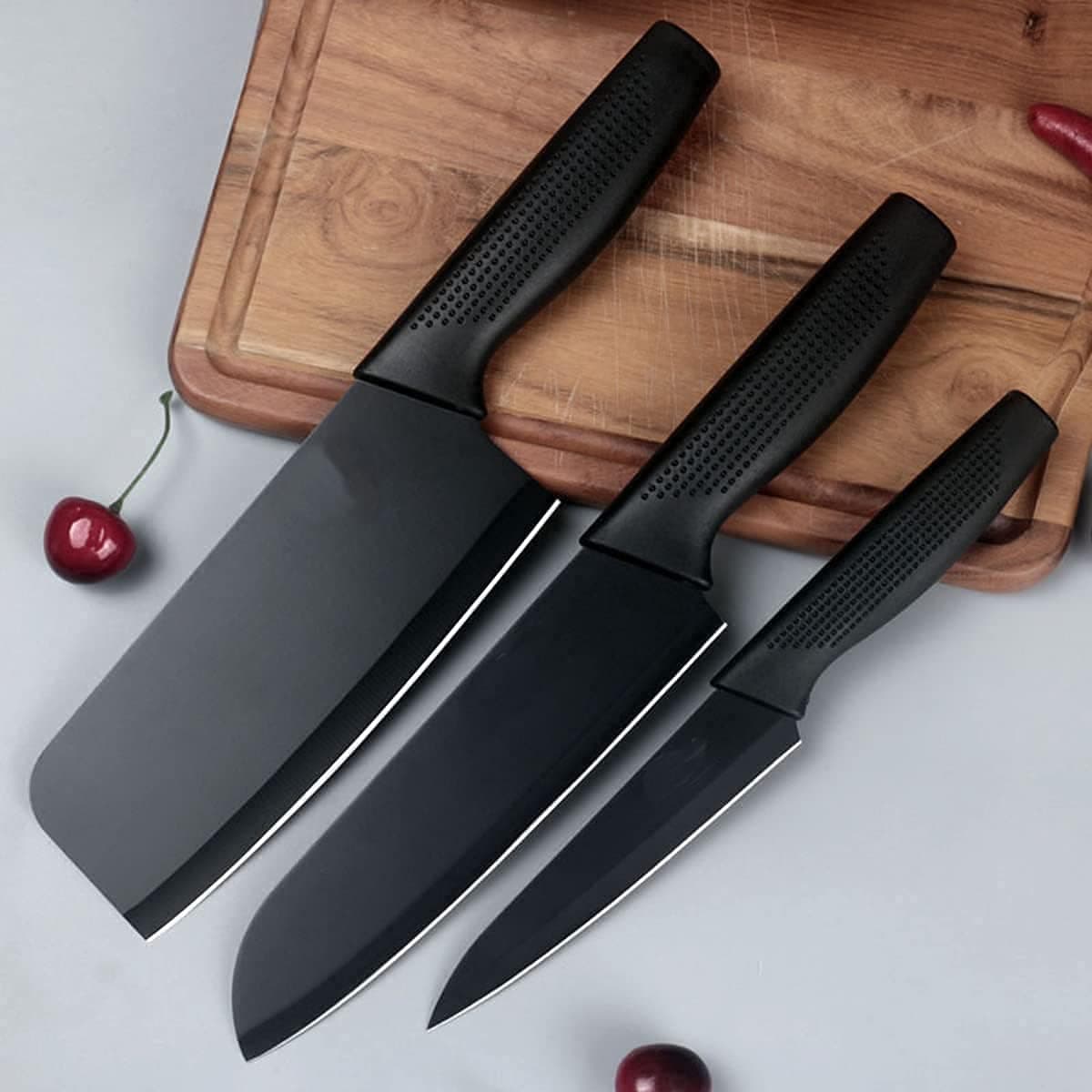 Printed Paring, Chef, Butcher Meat Knife set of 3 6