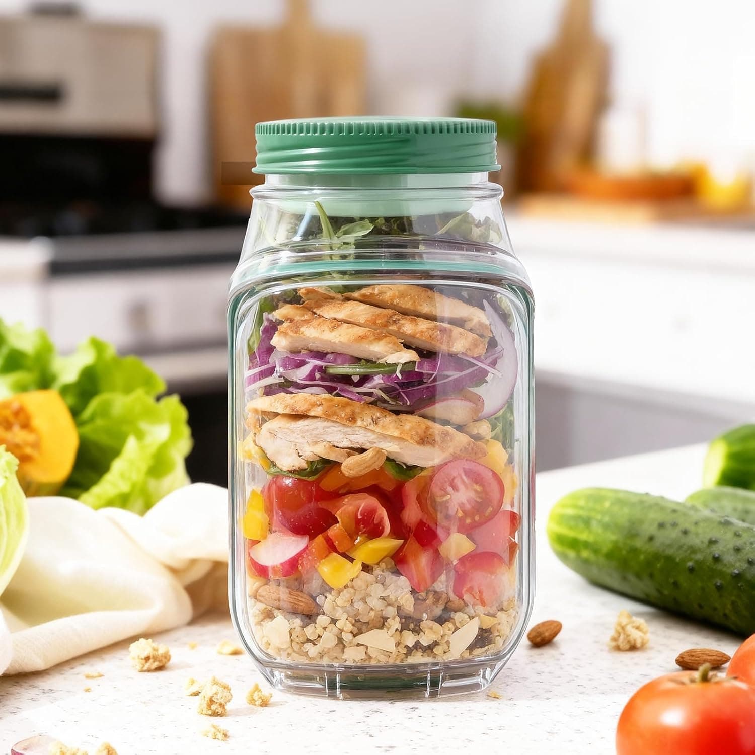 Salad Pod Mason Jar