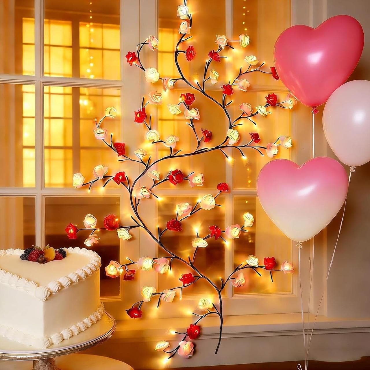 Rose Tree Light | Sharan Rose LED Tree Branch Lights