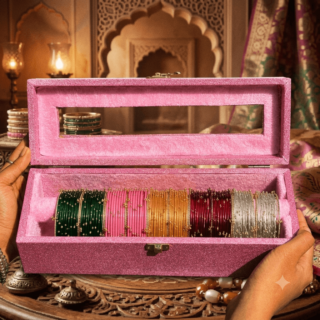 pink rod bangle box