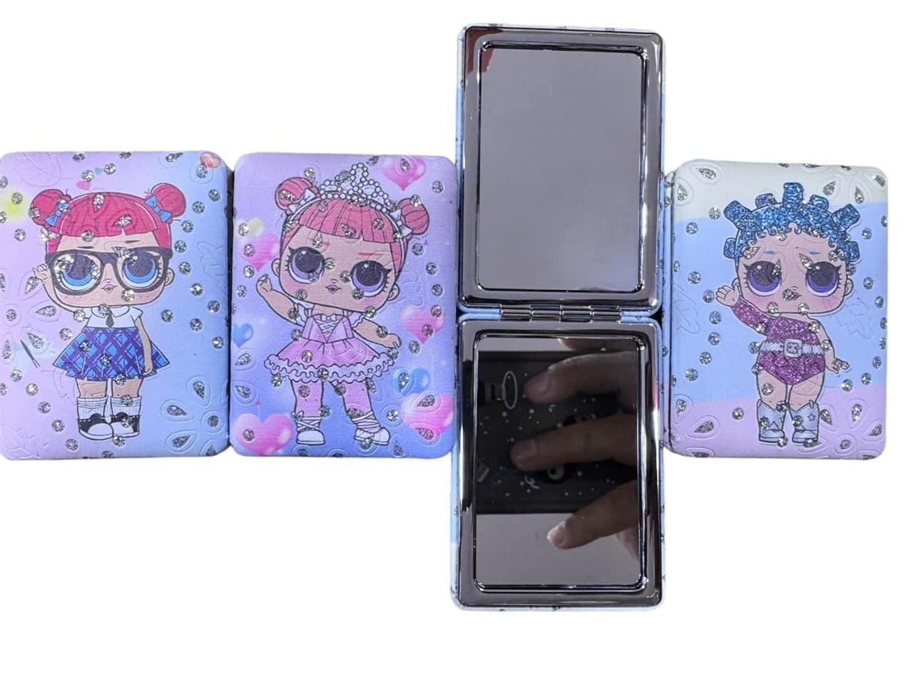 Foldable Mirror with keychain