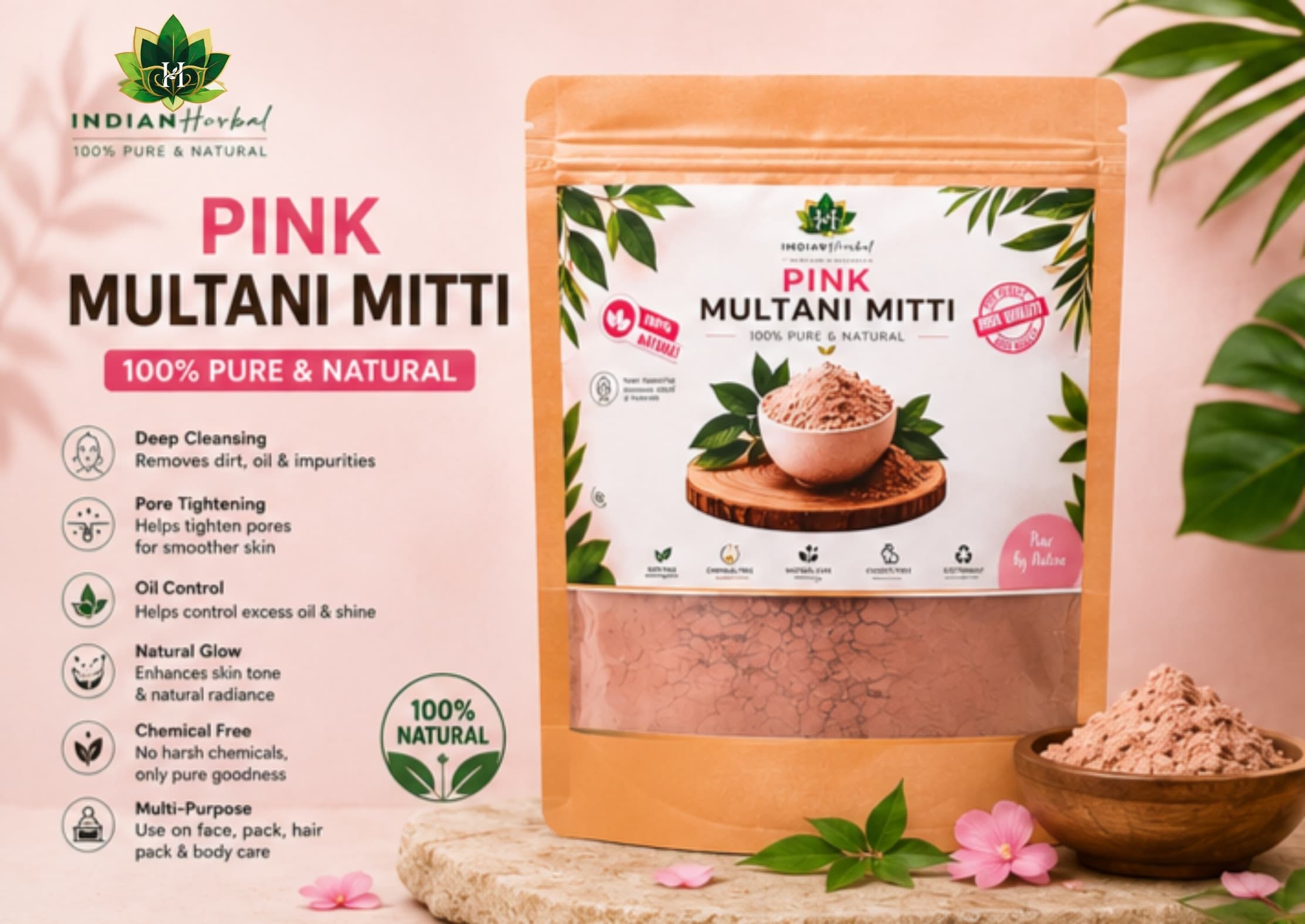 Pink multani mitti