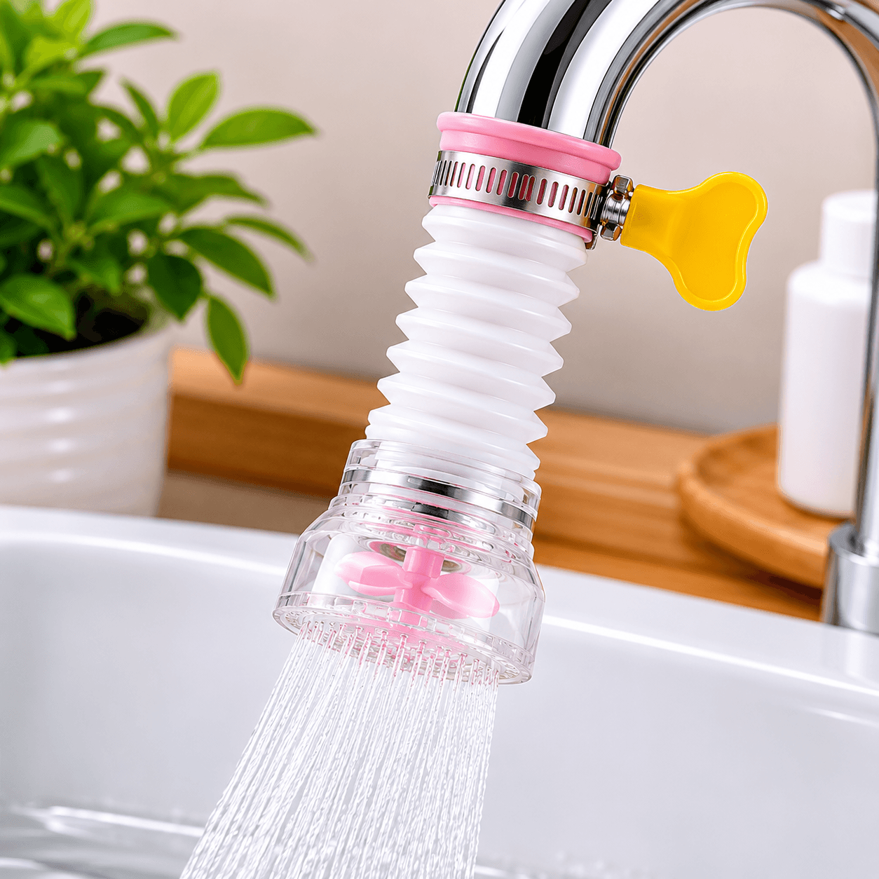 Premium 360° Rotating Water Tap Filter Purifier for Kitchen & Bathroom in Low Price | Long-Lasting Faucet Water Saving Filter, Anti-Splash & Chlorine Remover