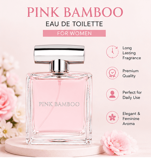 Pink Bloom Premium Luxury Eau De Parfum (EDP)- 100ml | Long Lasting Floral Fragrance, Perfect for Gifting & Daily Wear