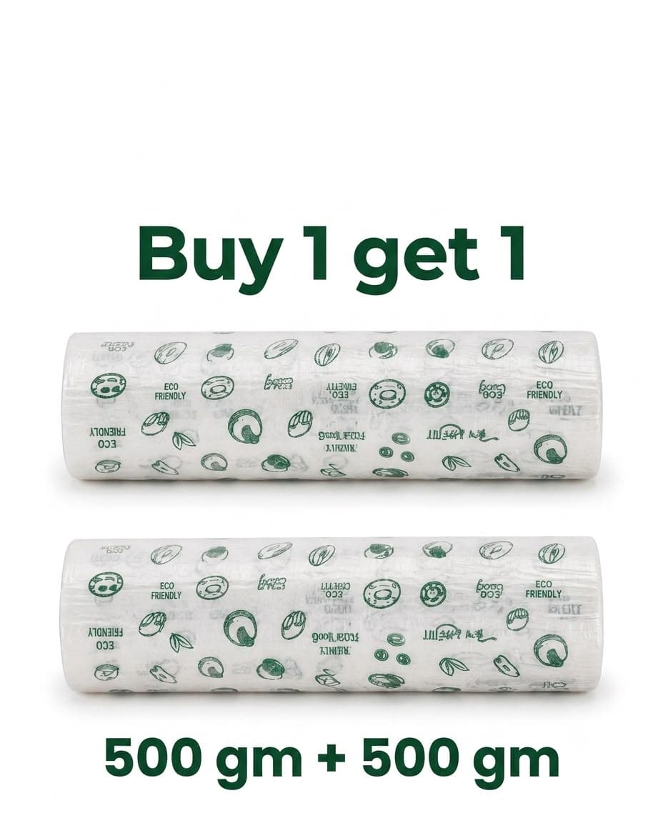 Food Wrapping Paper Roll 500gm + 500gm | Kitchen Food Wrap Roll |