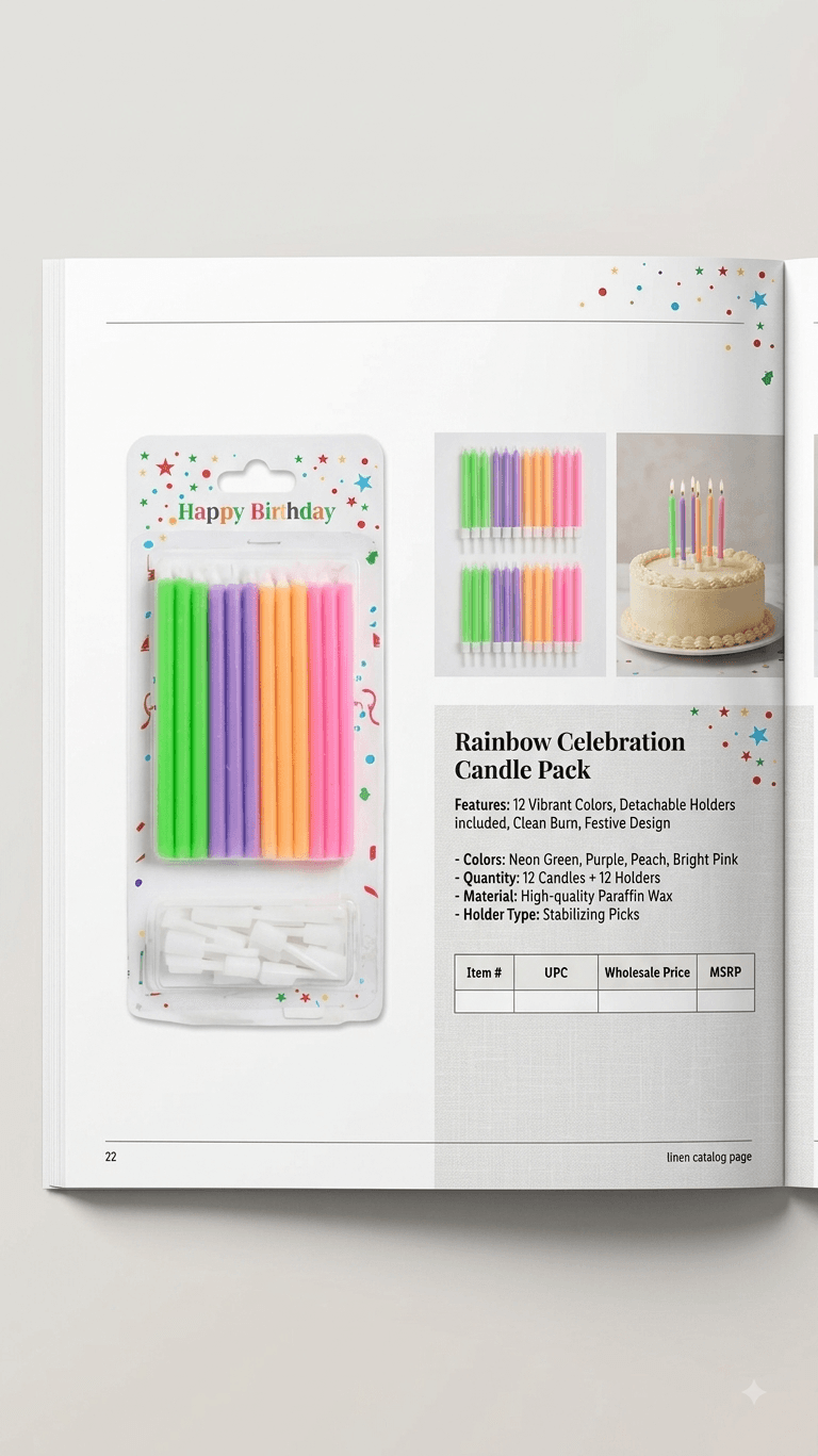 modern Pencil thin candles